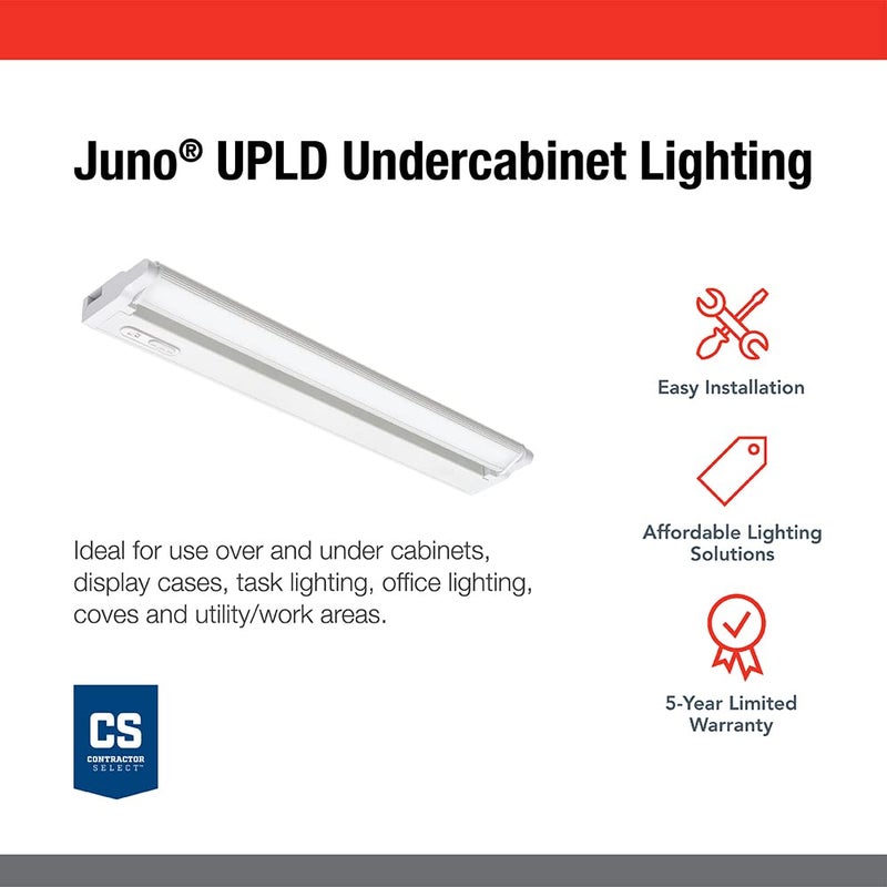Juno UPLD 30IN SWW4 90CRI BZ M6 Swivel LED Undercabinet with 3000K/3500K/4000K CCT, 30 Inch, Bronze - Image 2
